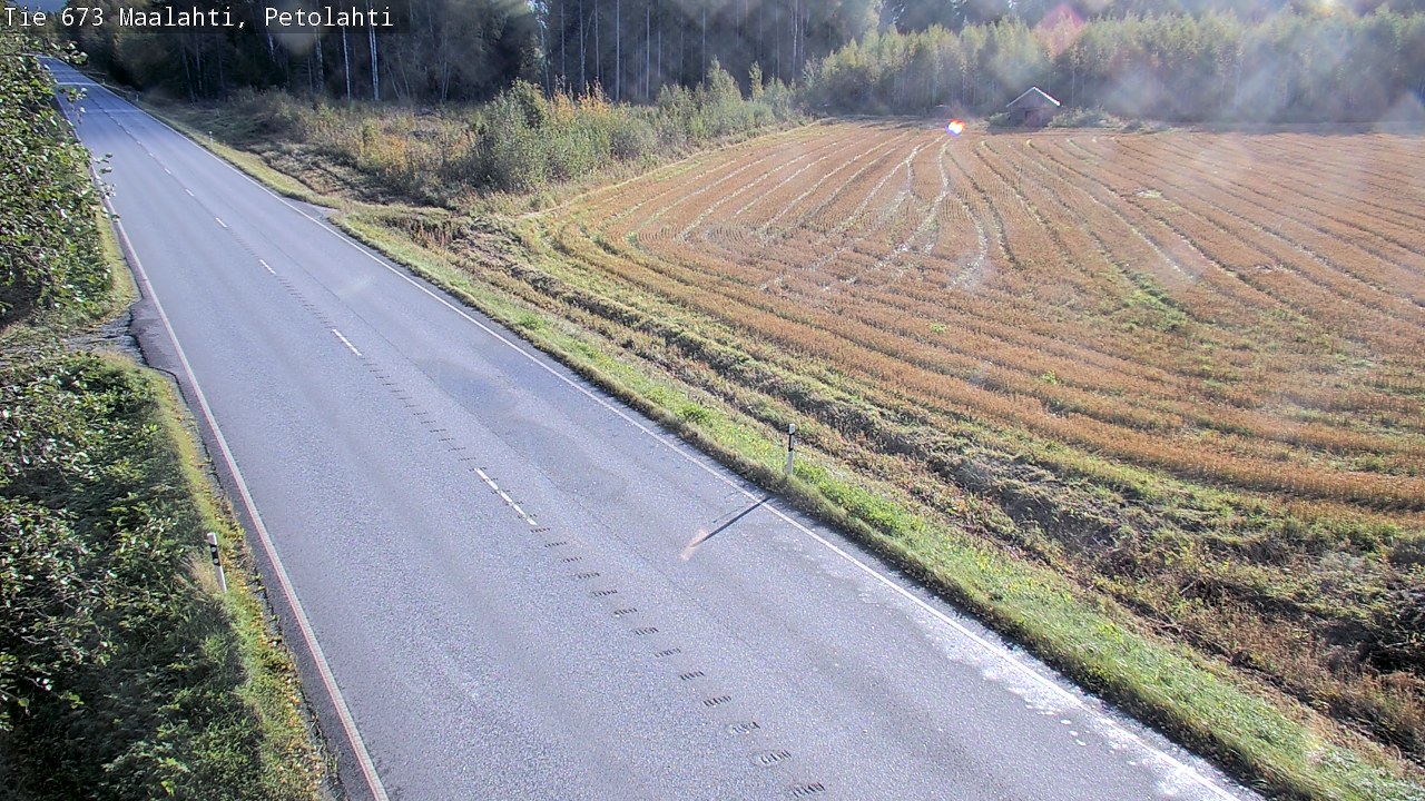 Weather Camera Image Väg 673 Malax, Petalax, Maalahti, Pohjanmaa