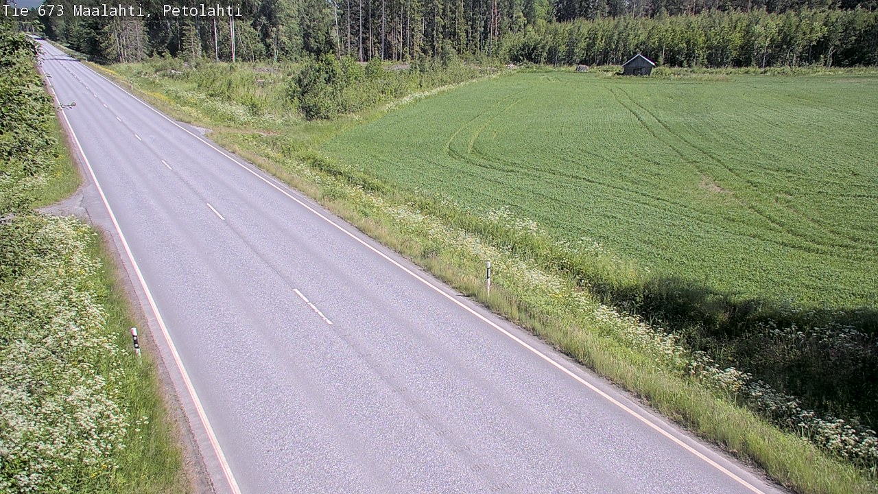 Weather Camera Image Väg 673 Malax, Petalax, Maalahti, Pohjanmaa
