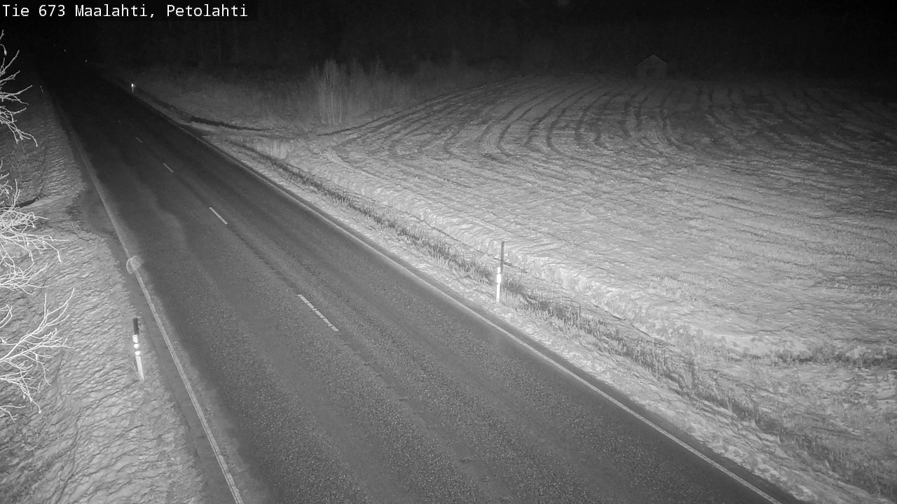 Weather Camera Image Väg 673 Malax, Petalax, Maalahti, Pohjanmaa