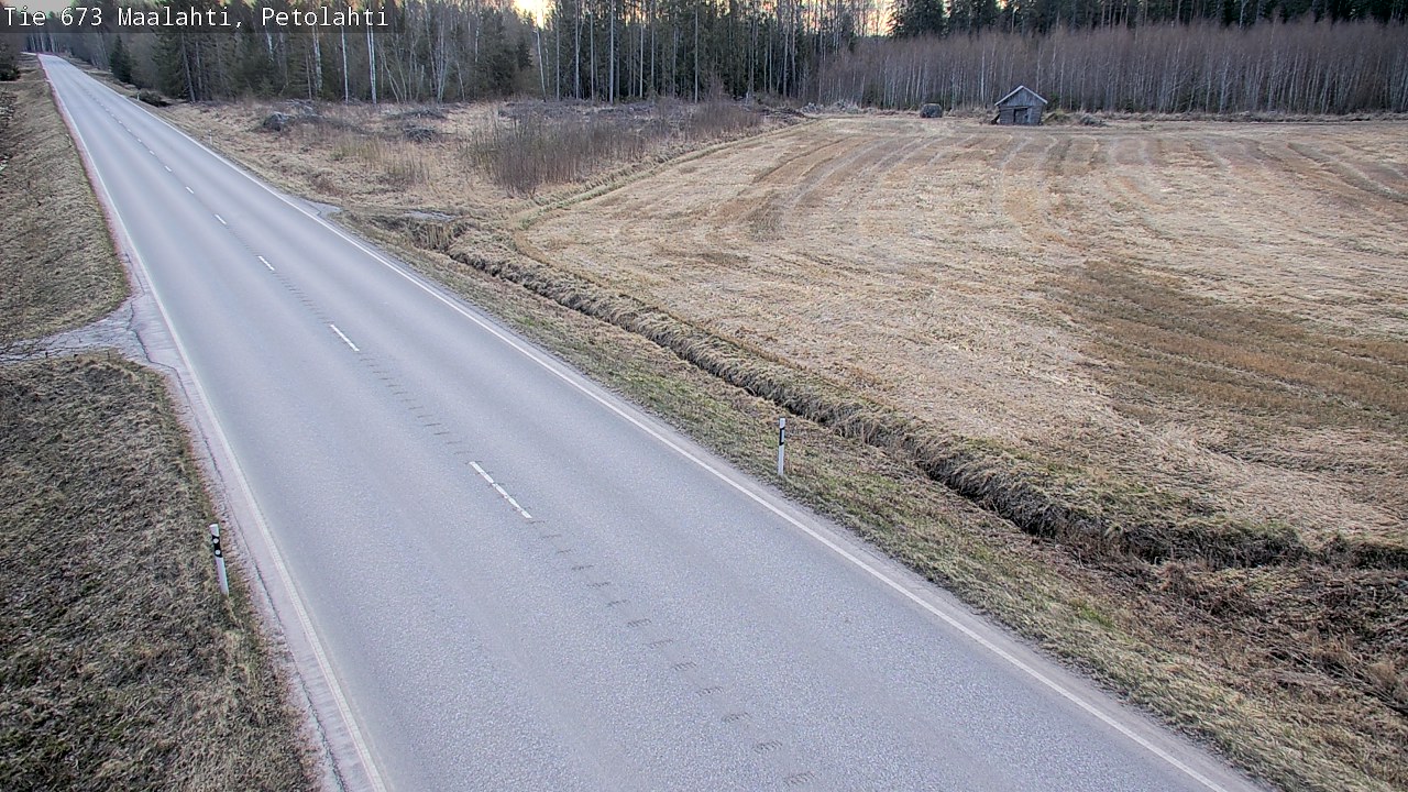 Weather Camera Image Väg 673 Malax, Petalax, Maalahti, Pohjanmaa