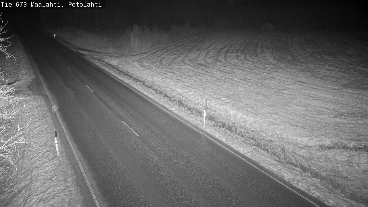 Weather Camera Image Väg 673 Malax, Petalax, Maalahti, Pohjanmaa
