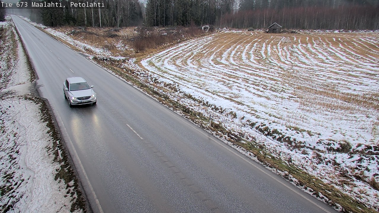 Weather Camera Image Väg 673 Malax, Petalax, Maalahti, Pohjanmaa