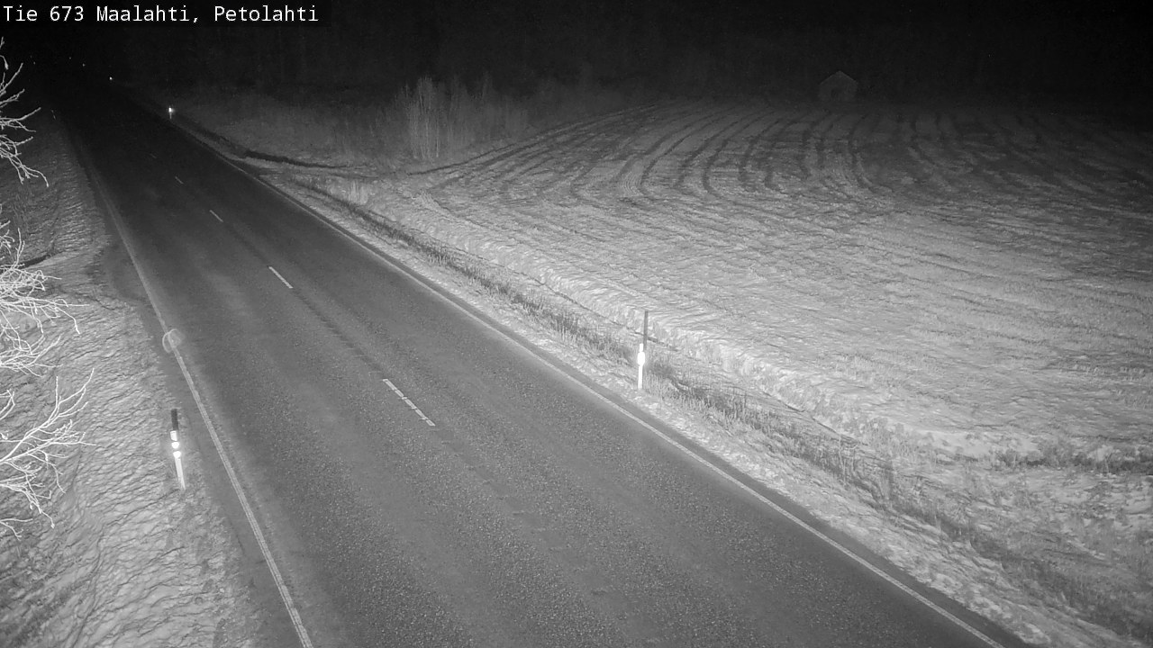Weather Camera Image Väg 673 Malax, Petalax, Maalahti, Pohjanmaa