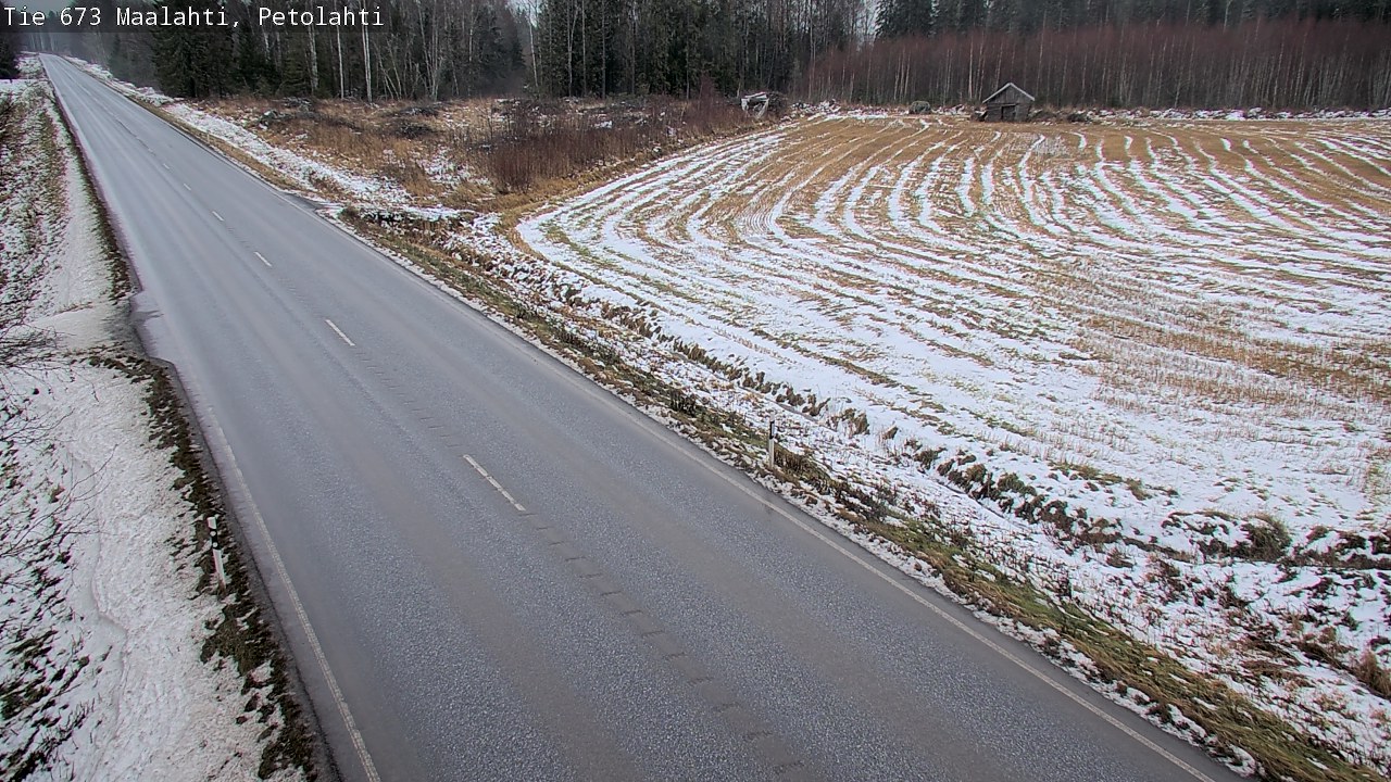 Weather Camera Image Väg 673 Malax, Petalax, Maalahti, Pohjanmaa