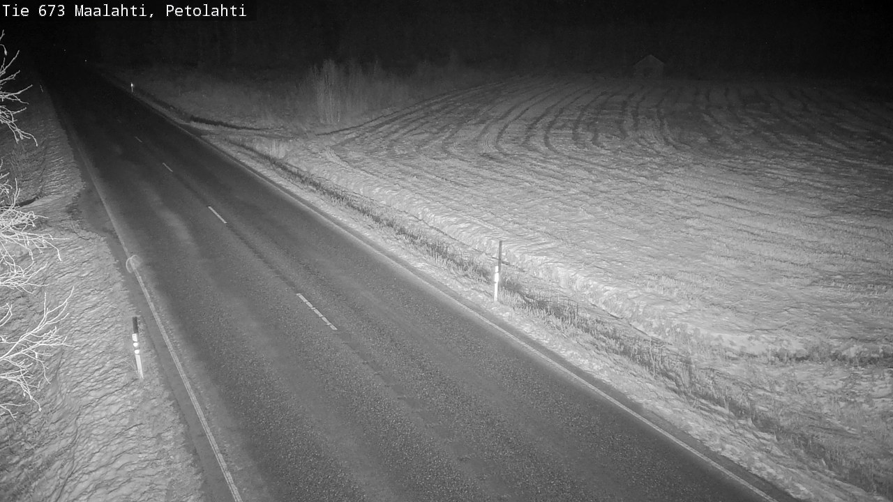 Weather Camera Image Väg 673 Malax, Petalax, Maalahti, Pohjanmaa