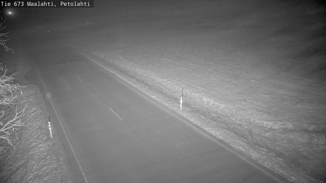 Weather Camera Image Väg 673 Malax, Petalax, Maalahti, Pohjanmaa