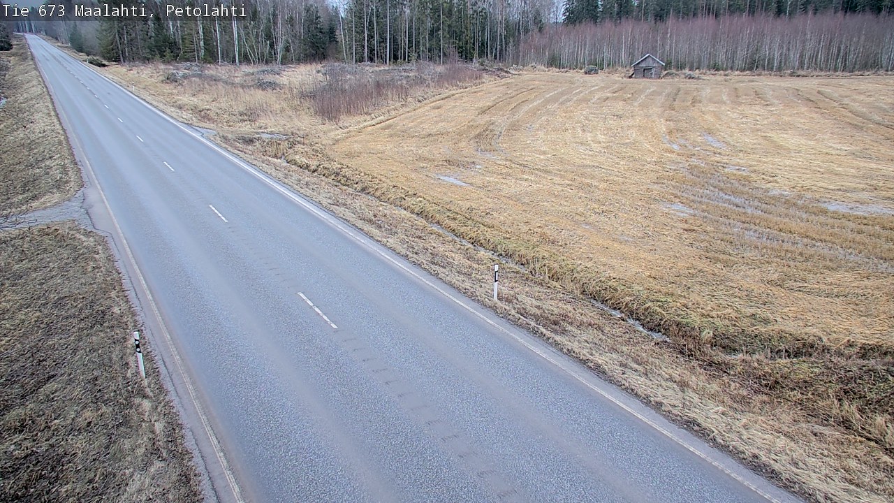 Weather Camera Image Väg 673 Malax, Petalax, Maalahti, Pohjanmaa