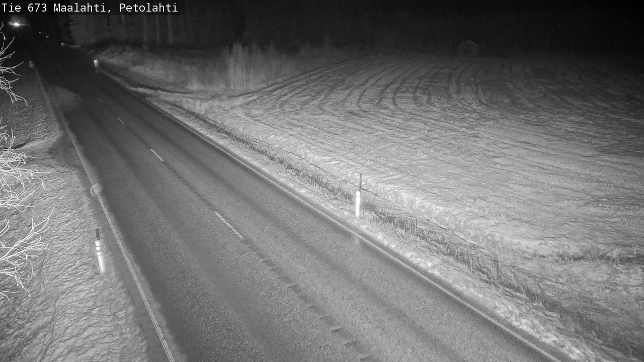 Weather Camera Image Väg 673 Malax, Petalax, Maalahti, Pohjanmaa