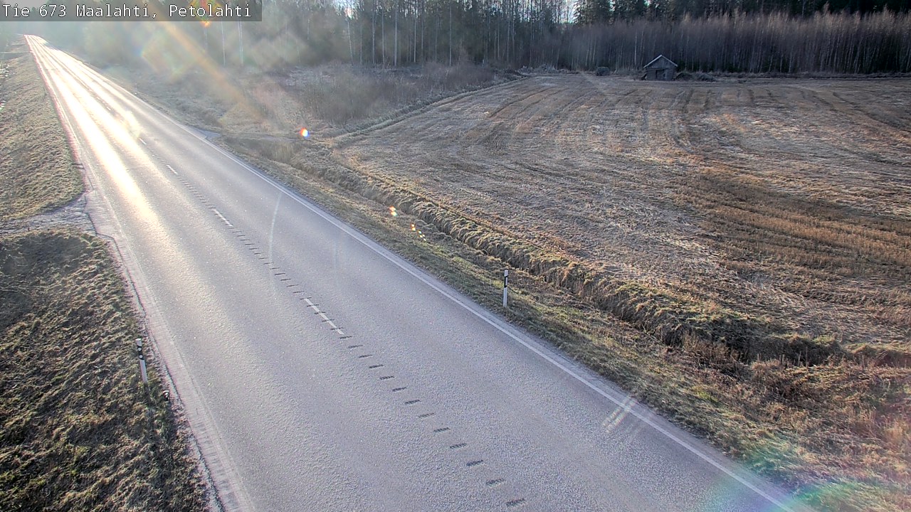 Weather Camera Image Väg 673 Malax, Petalax, Maalahti, Pohjanmaa