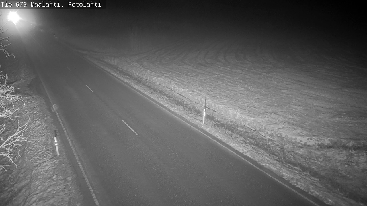 Weather Camera Image Väg 673 Malax, Petalax, Maalahti, Pohjanmaa