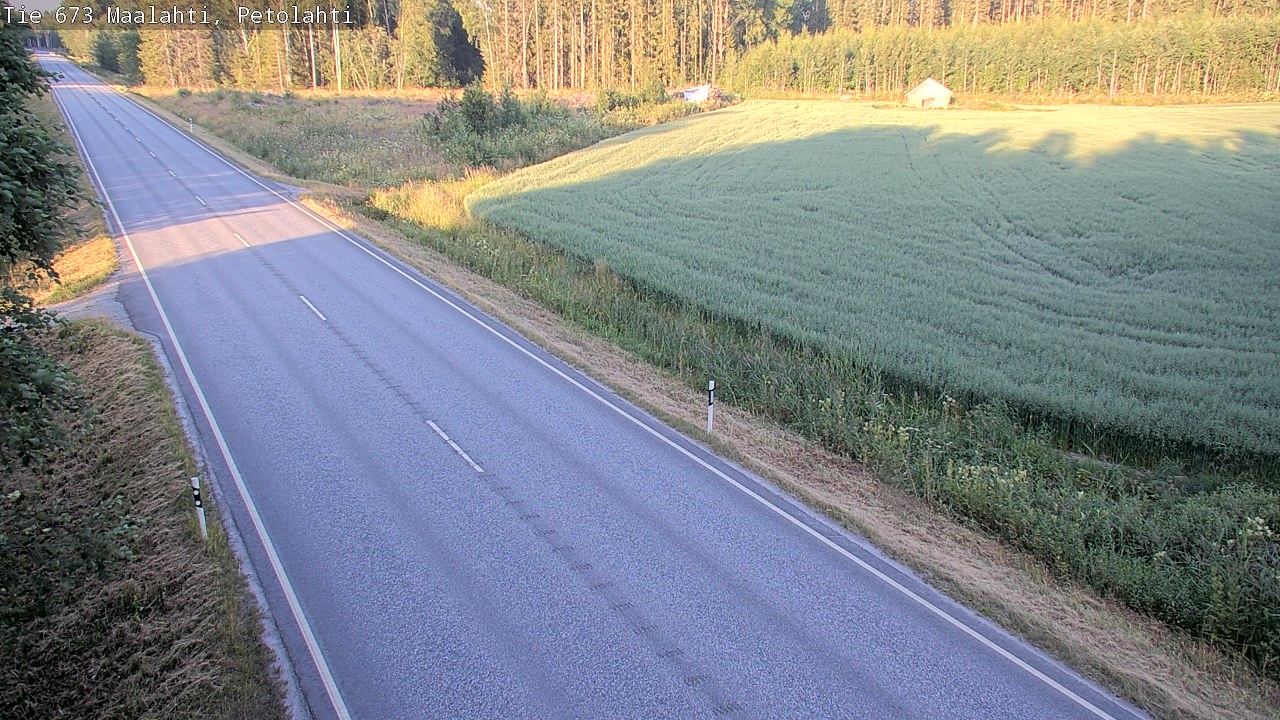 Weather Camera Image Väg 673 Malax, Petalax, Maalahti, Pohjanmaa