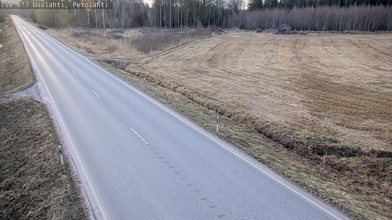 Weather Camera Image Väg 673 Malax, Petalax, Maalahti, Pohjanmaa