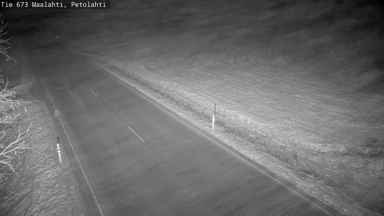 Weather Camera Image Väg 673 Malax, Petalax, Maalahti, Pohjanmaa