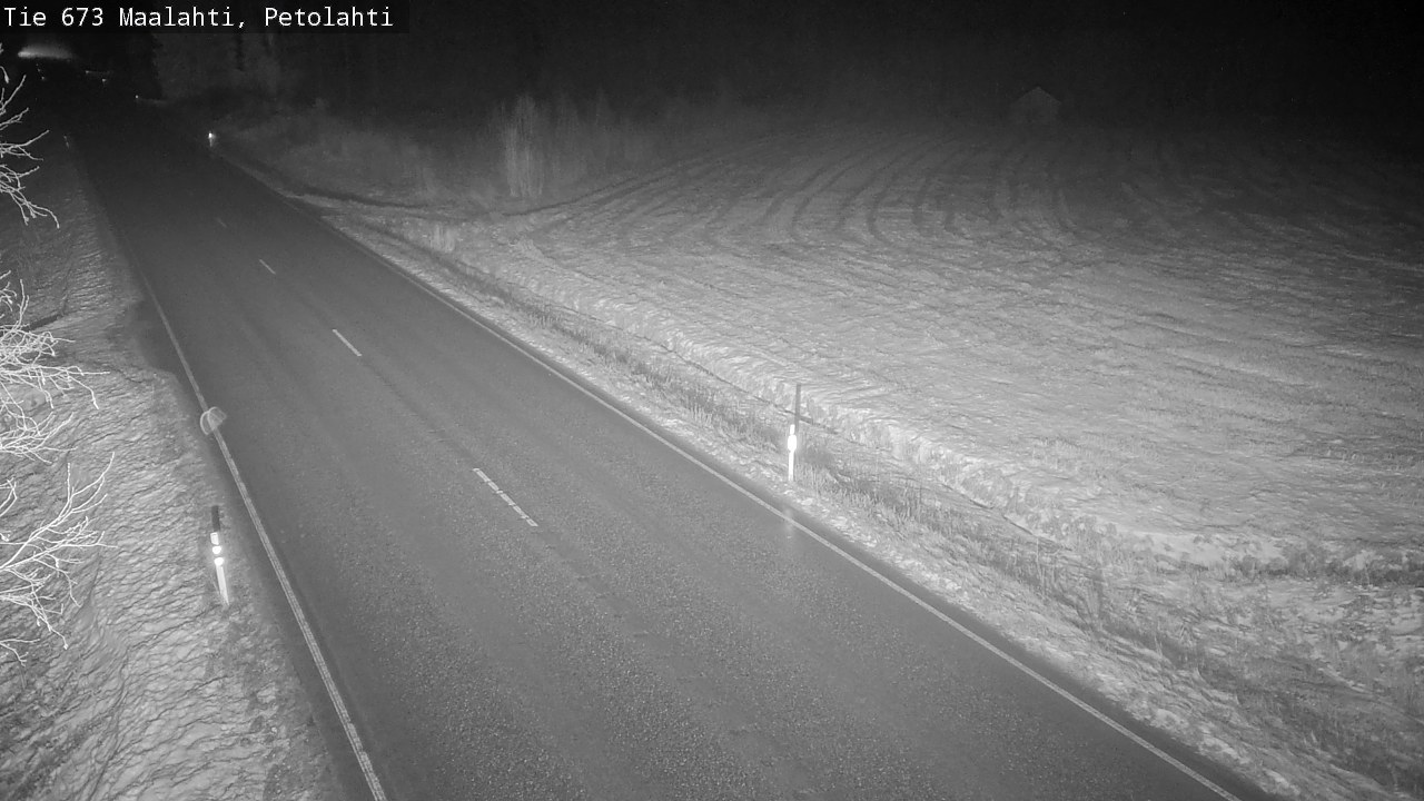 Weather Camera Image Väg 673 Malax, Petalax, Maalahti, Pohjanmaa