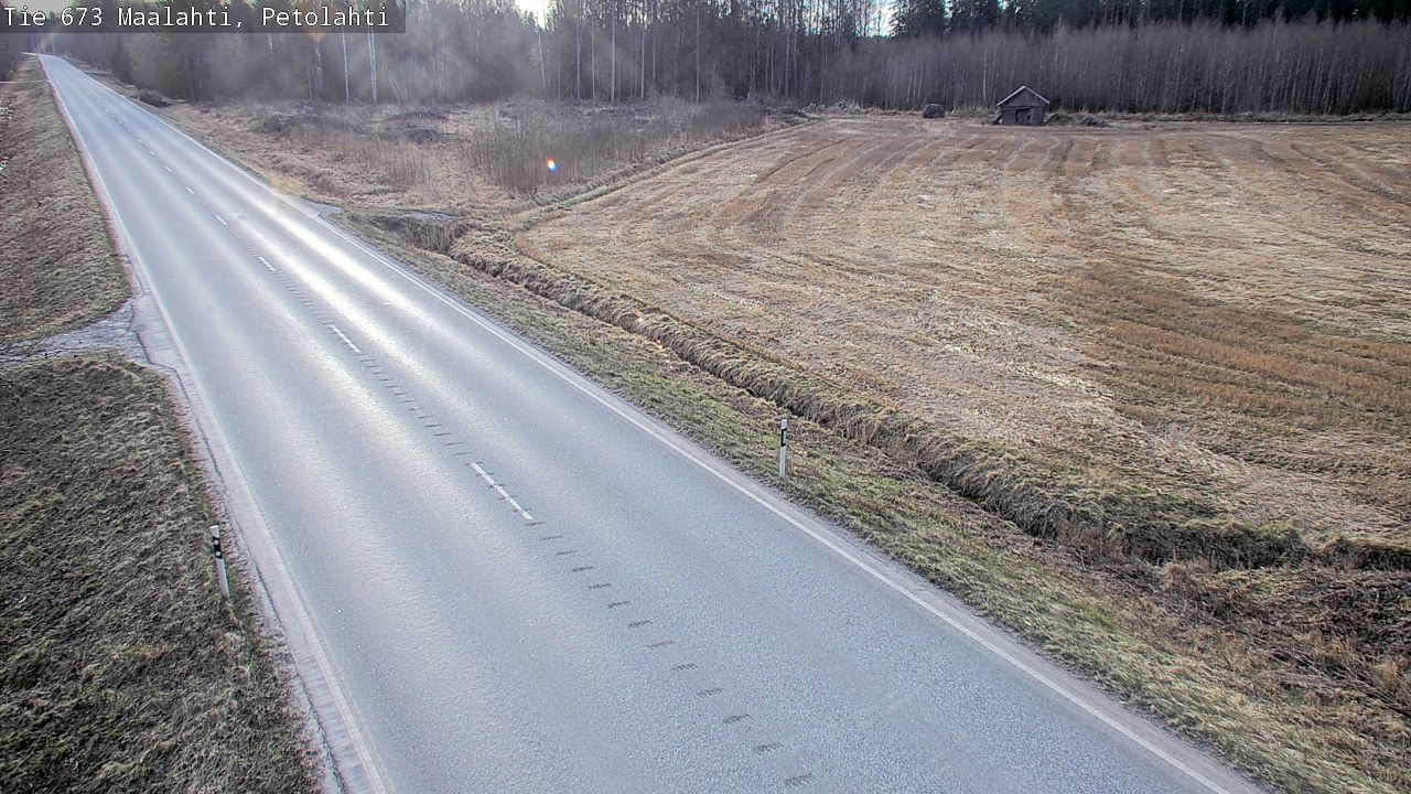 Weather Camera Image Väg 673 Malax, Petalax, Maalahti, Pohjanmaa