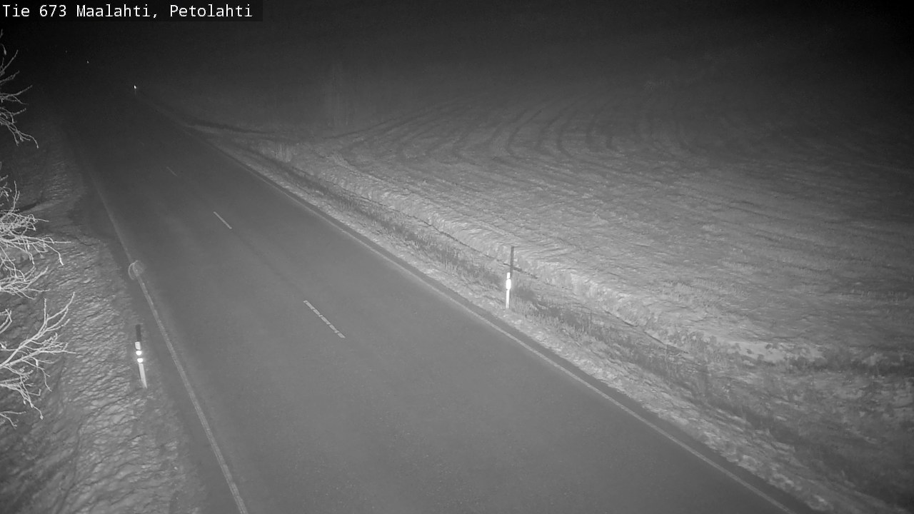 Weather Camera Image Väg 673 Malax, Petalax, Maalahti, Pohjanmaa
