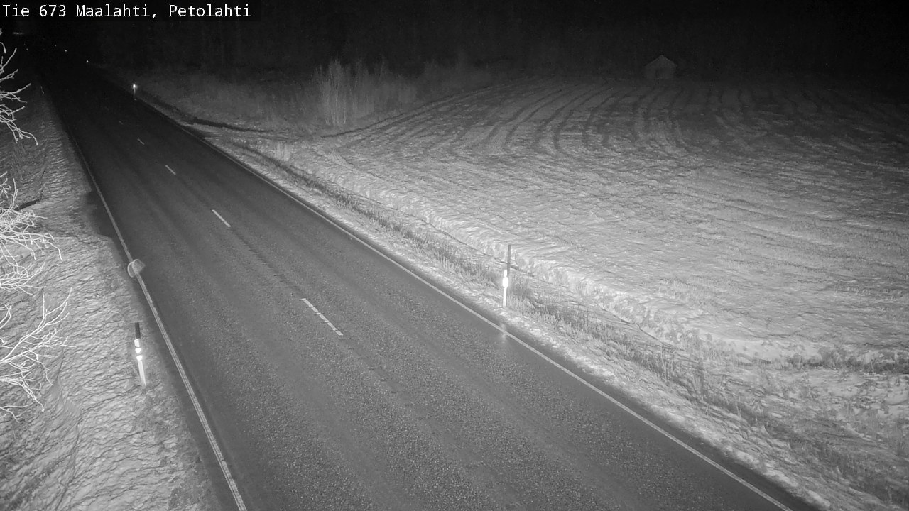 Weather Camera Image Väg 673 Malax, Petalax, Maalahti, Pohjanmaa