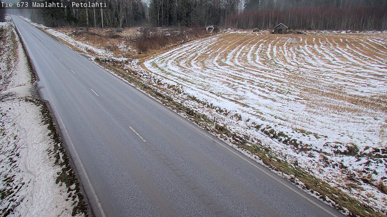 Weather Camera Image Väg 673 Malax, Petalax, Maalahti, Pohjanmaa