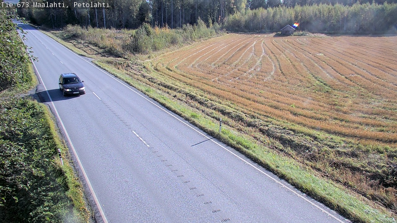Weather Camera Image Väg 673 Malax, Petalax, Maalahti, Pohjanmaa