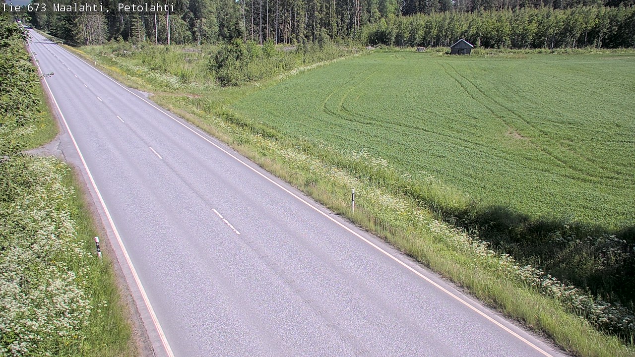Weather Camera Image Väg 673 Malax, Petalax, Maalahti, Pohjanmaa