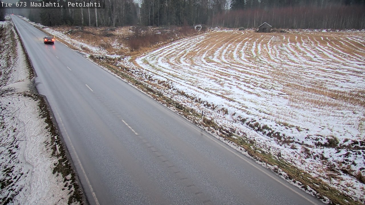 Weather Camera Image Väg 673 Malax, Petalax, Maalahti, Pohjanmaa
