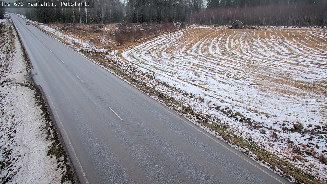 Weather Camera Image Väg 673 Malax, Petalax, Maalahti, Pohjanmaa