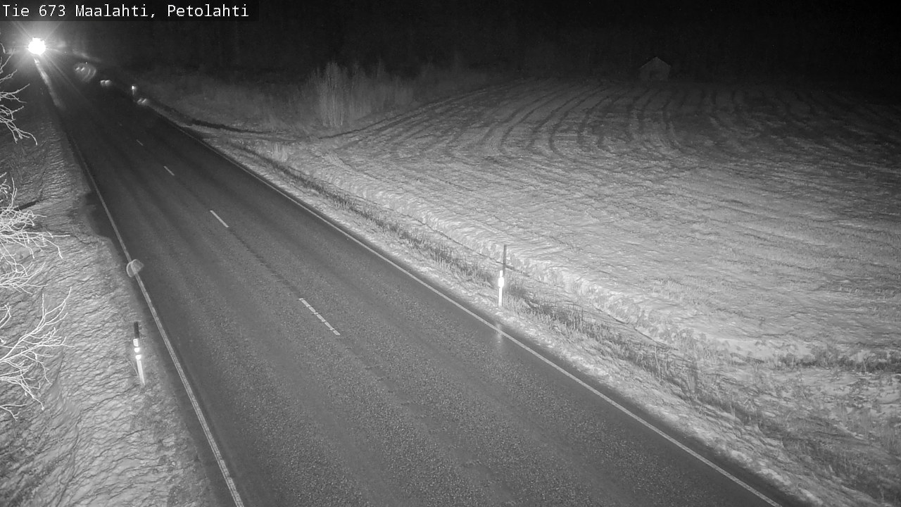 Weather Camera Image Väg 673 Malax, Petalax, Maalahti, Pohjanmaa