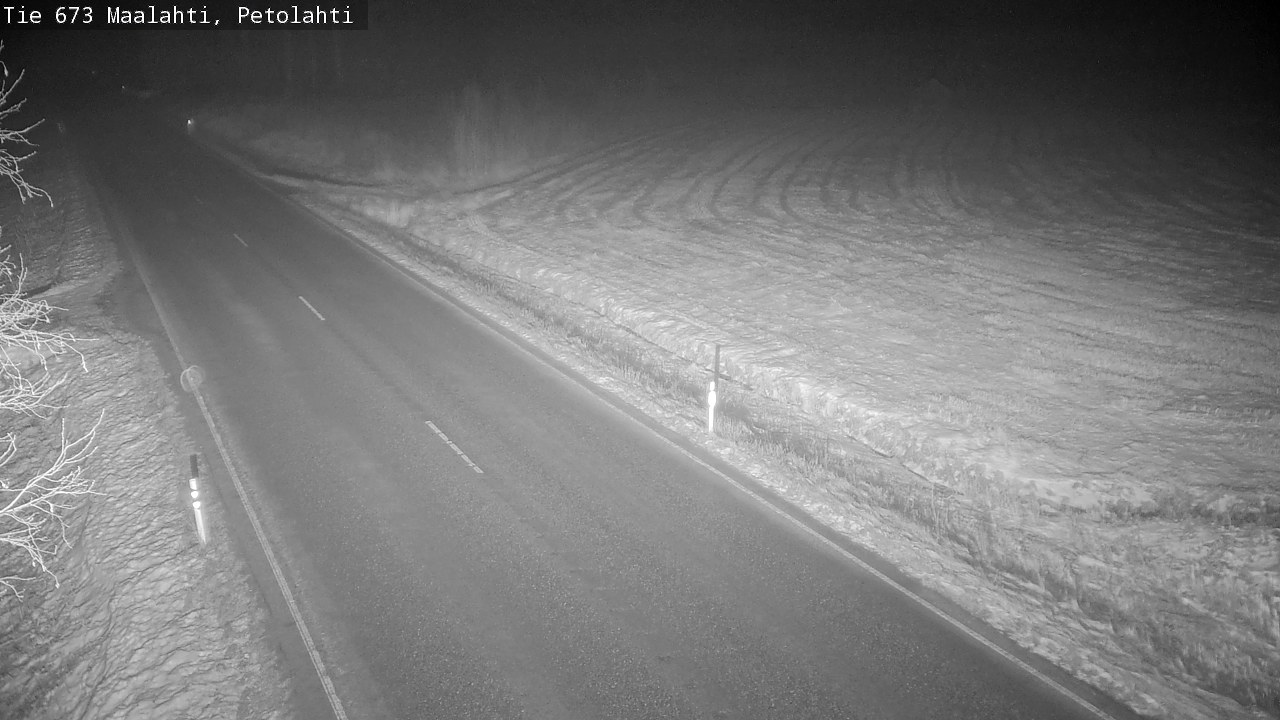Weather Camera Image Väg 673 Malax, Petalax, Maalahti, Pohjanmaa