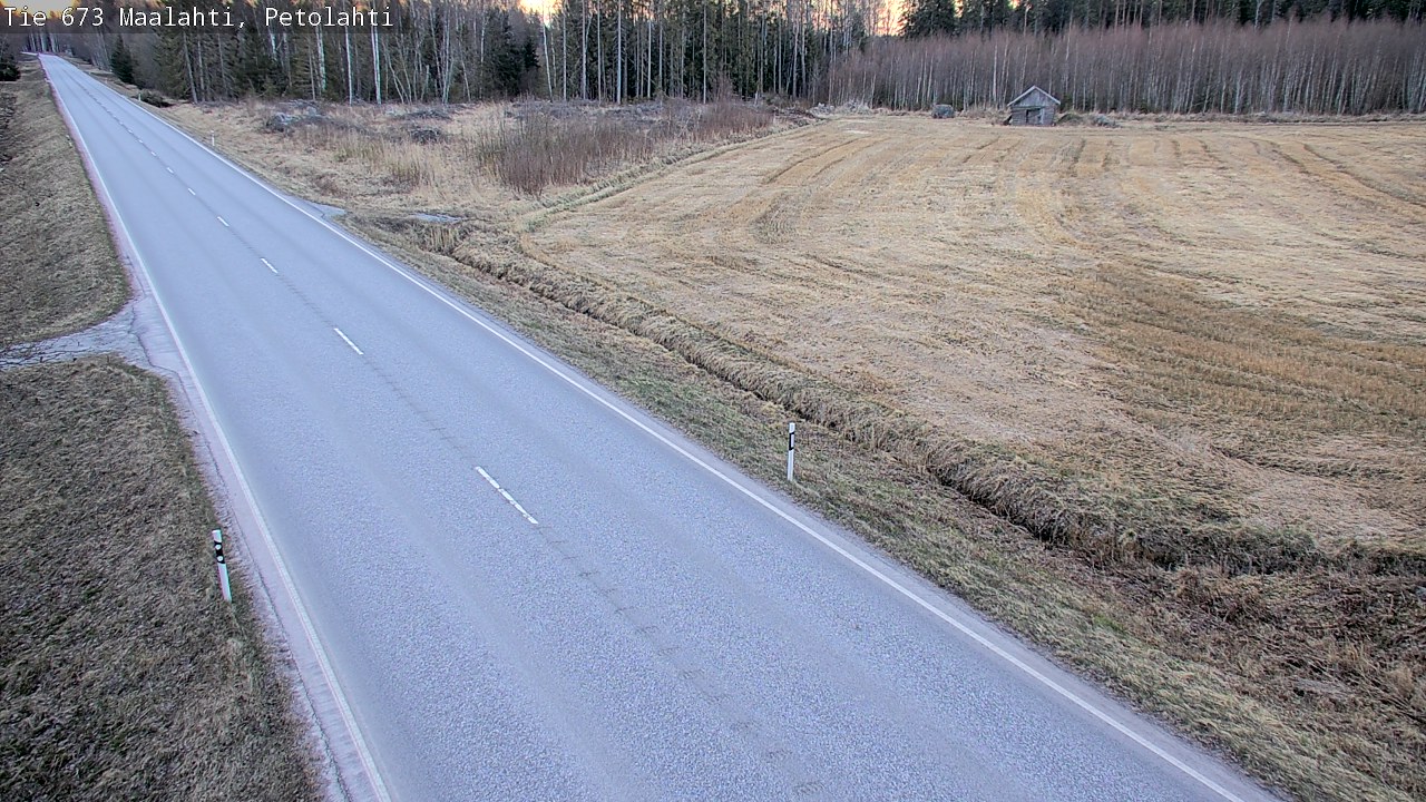 Weather Camera Image Väg 673 Malax, Petalax, Maalahti, Pohjanmaa