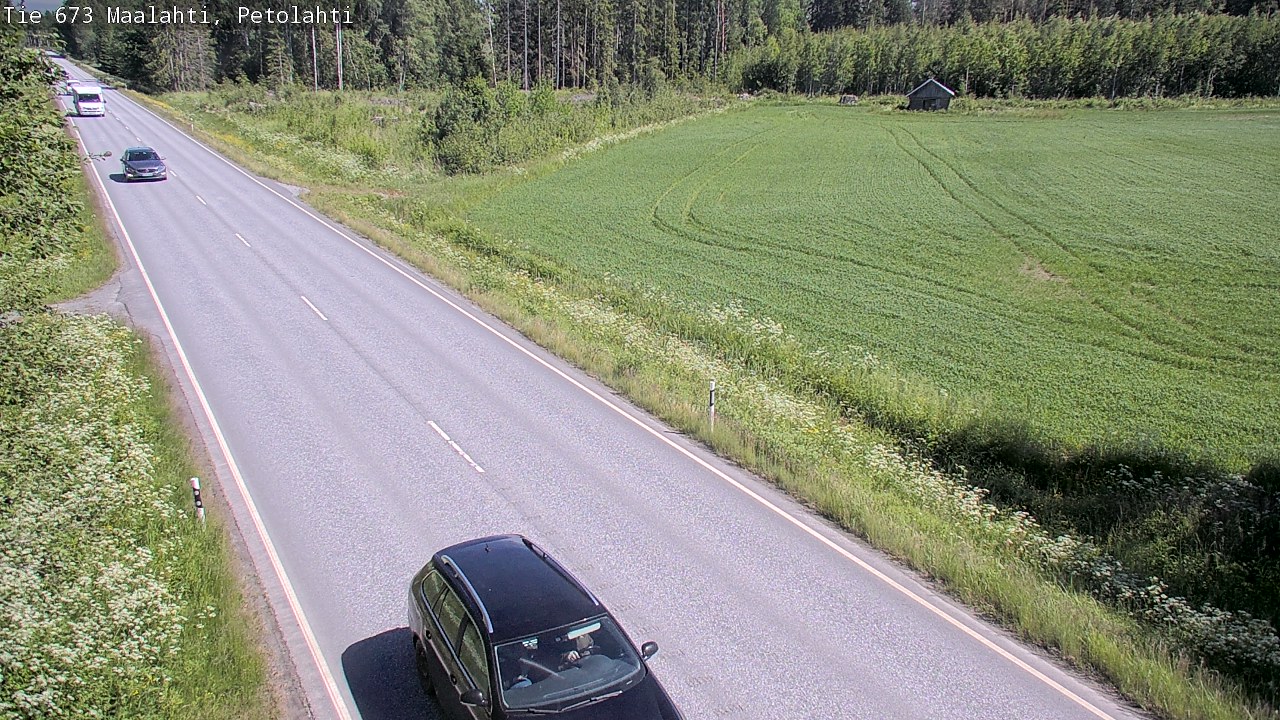 Weather Camera Image Väg 673 Malax, Petalax, Maalahti, Pohjanmaa