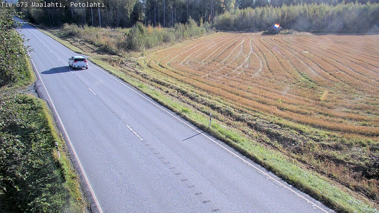 Weather Camera Image Väg 673 Malax, Petalax, Maalahti, Pohjanmaa