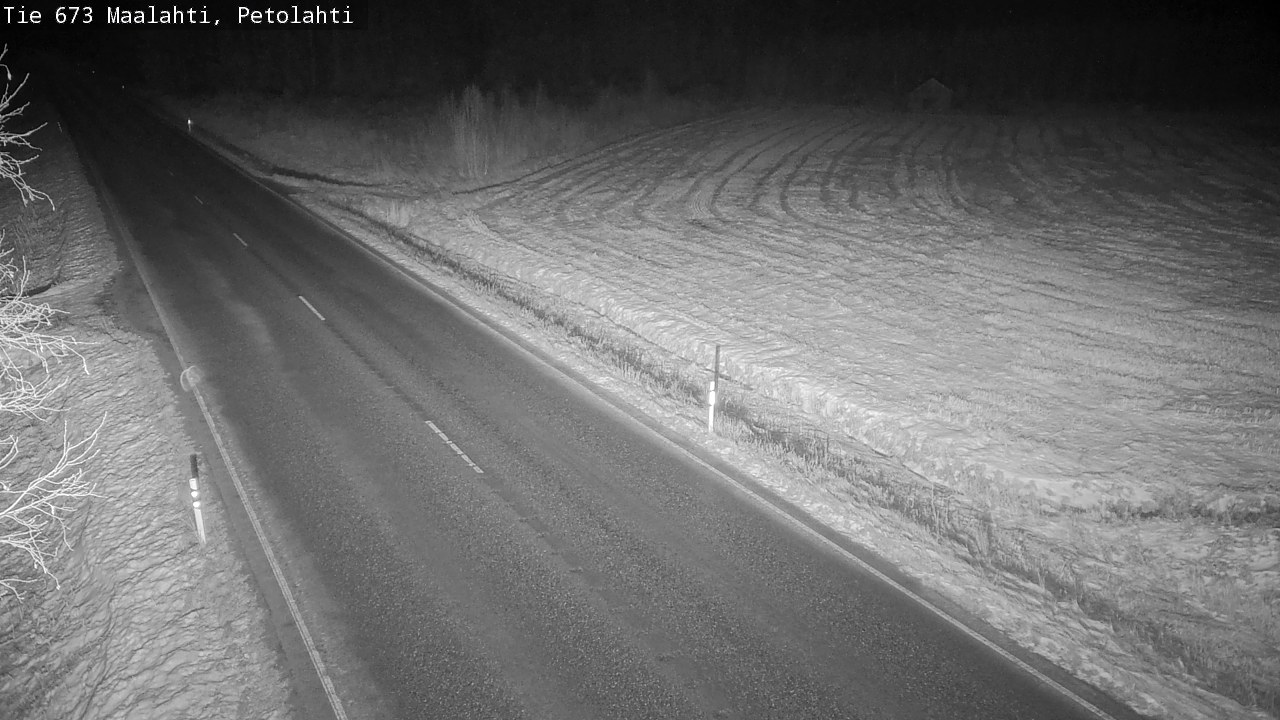 Weather Camera Image Väg 673 Malax, Petalax, Maalahti, Pohjanmaa