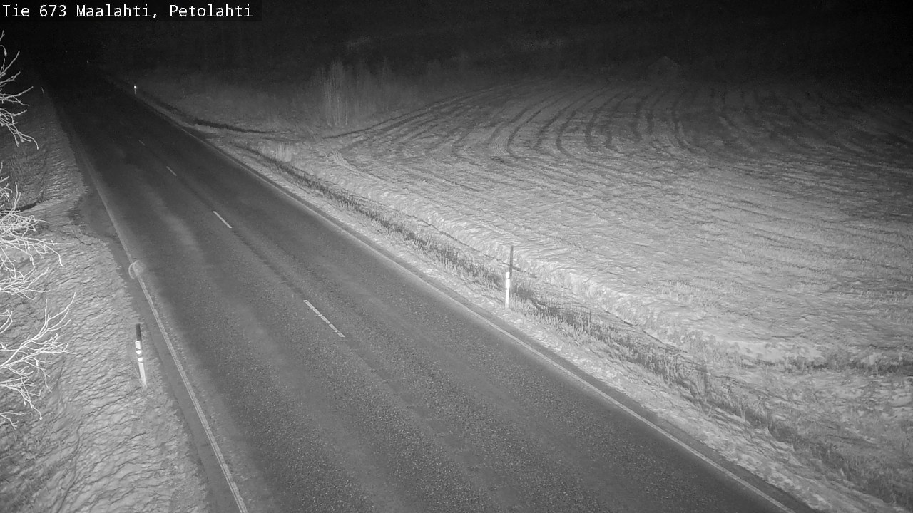 Weather Camera Image Väg 673 Malax, Petalax, Maalahti, Pohjanmaa