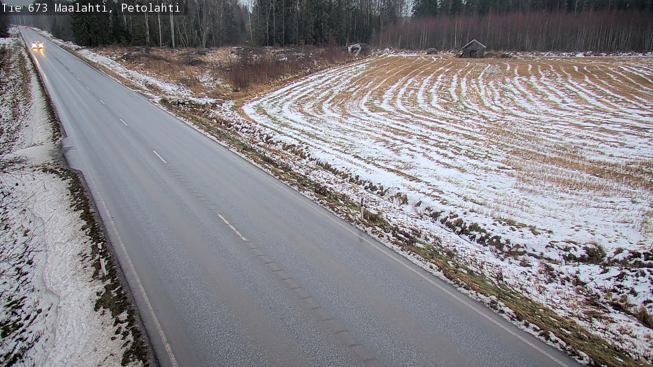 Weather Camera Image Väg 673 Malax, Petalax, Maalahti, Pohjanmaa