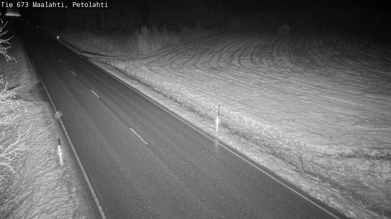 Weather Camera Image Väg 673 Malax, Petalax, Maalahti, Pohjanmaa