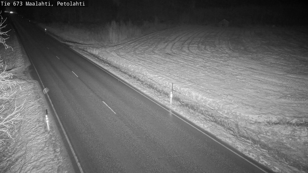 Weather Camera Image Väg 673 Malax, Petalax, Maalahti, Pohjanmaa