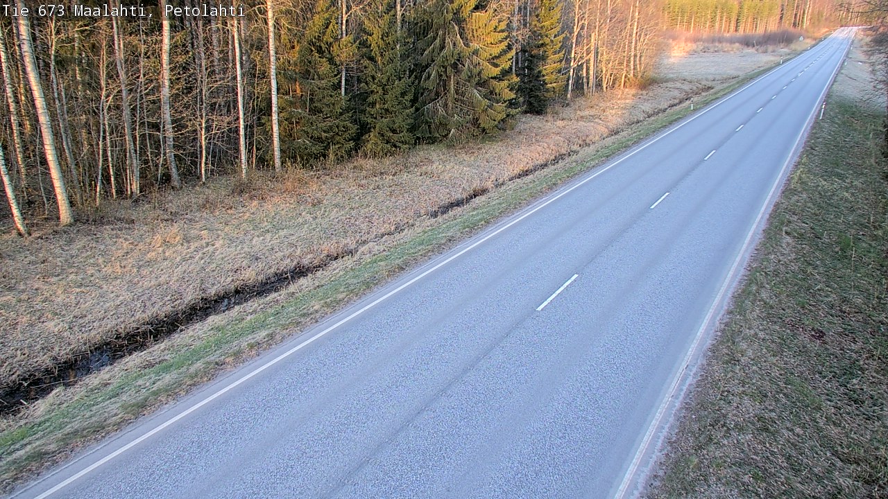 Weather Camera Image Väg 673 Malax, Petalax, Maalahti, Pohjanmaa