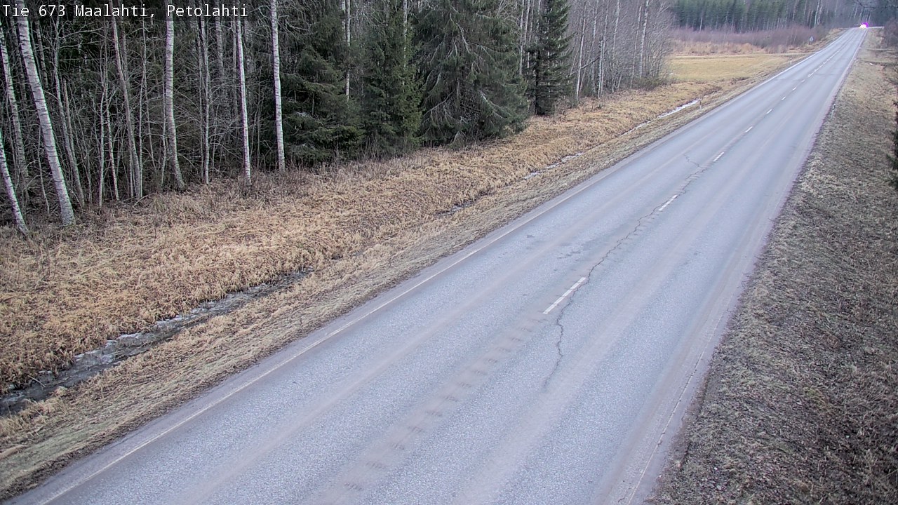 Weather Camera Image Väg 673 Malax, Petalax, Maalahti, Pohjanmaa