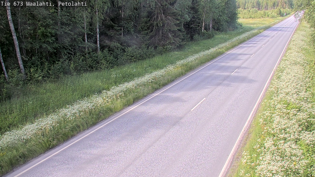Weather Camera Image Väg 673 Malax, Petalax, Maalahti, Pohjanmaa