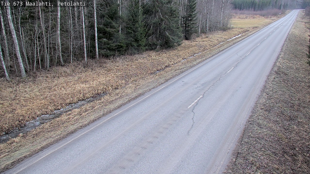 Weather Camera Image Väg 673 Malax, Petalax, Maalahti, Pohjanmaa