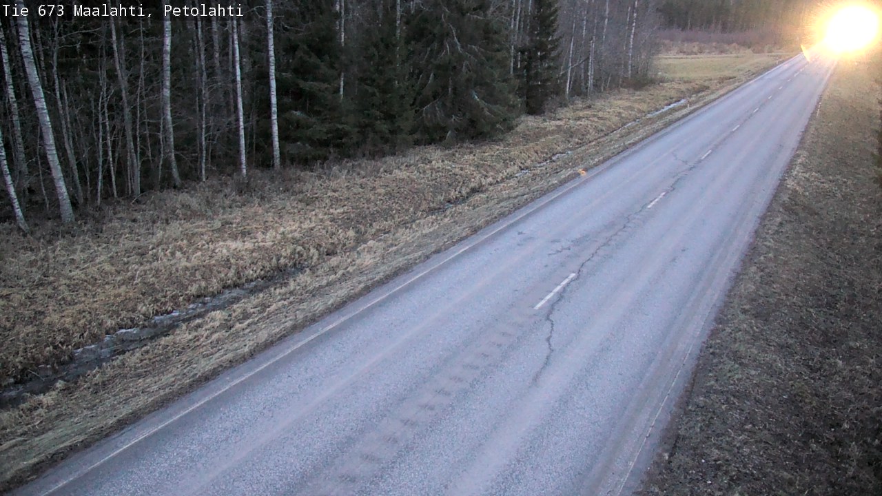 Weather Camera Image Väg 673 Malax, Petalax, Maalahti, Pohjanmaa
