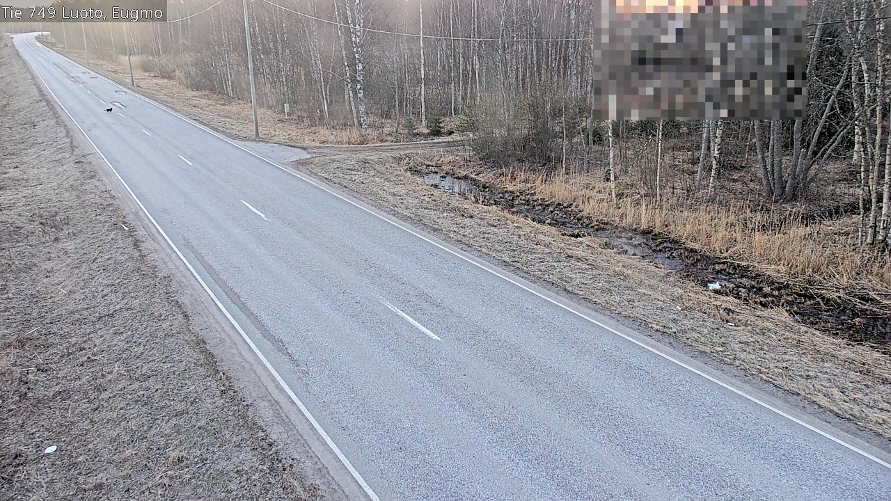 Weather Camera Image Väg 749 Larsmo, Eugmo, Luoto, Pohjanmaa
