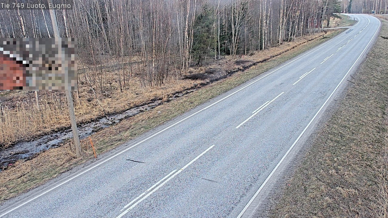 Weather Camera Image Väg 749 Larsmo, Eugmo, Luoto, Pohjanmaa