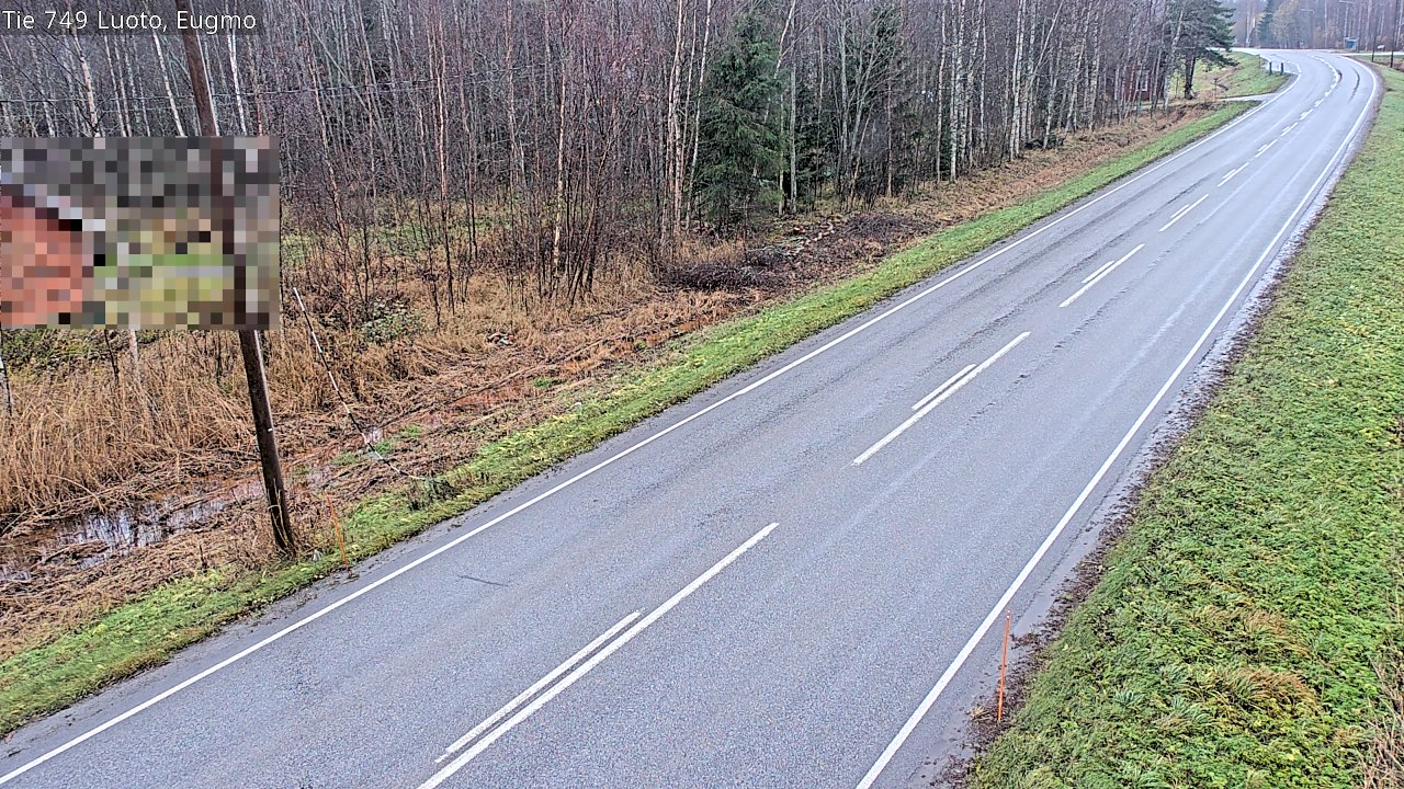 Weather Camera Image Väg 749 Larsmo, Eugmo, Luoto, Pohjanmaa