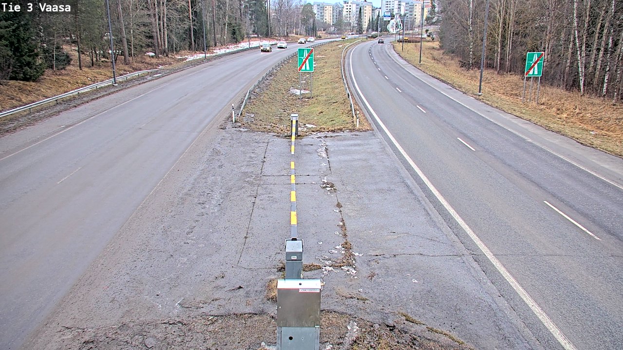 Kelikamerat Kuva Tie 3 Vaasa (puomi), Vaasa, Pohjanmaa