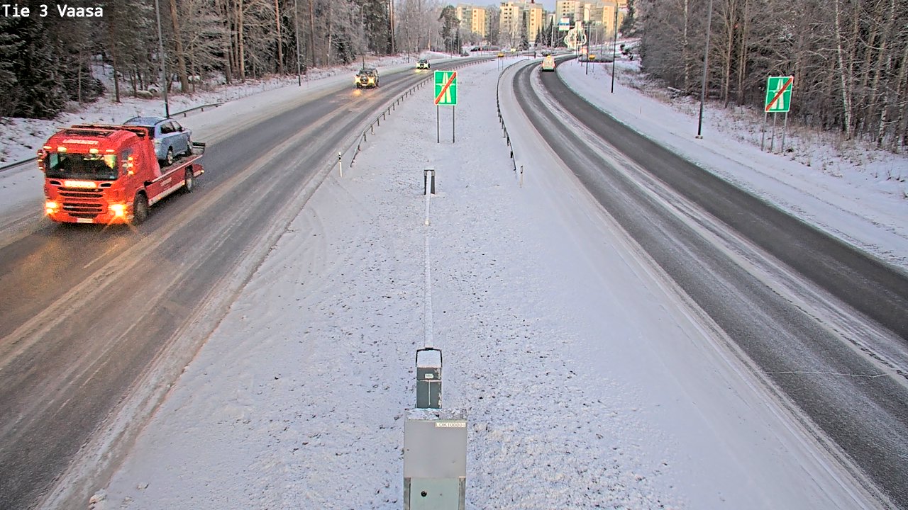 Kelikamerat Kuva Tie 3 Vaasa (puomi), Vaasa, Pohjanmaa