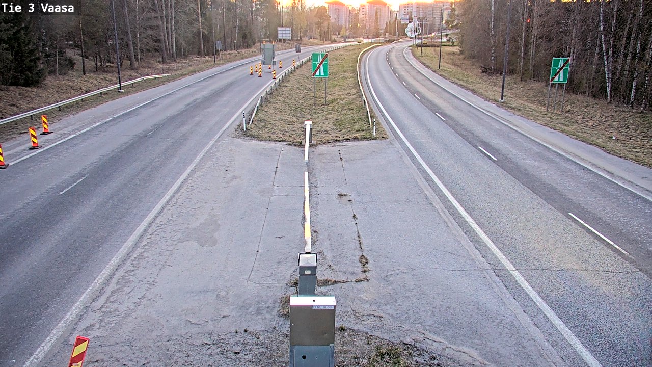 Weather Camera Image Tie 3 Vaasa (puomi), Vaasa, Pohjanmaa