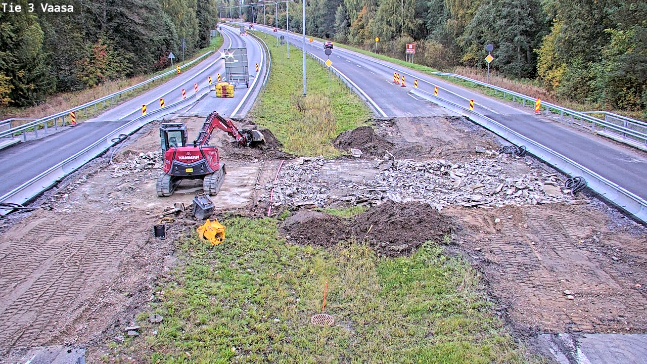 Kelikamerat Kuva Tie 3 Vaasa (puomi), Vaasa, Pohjanmaa