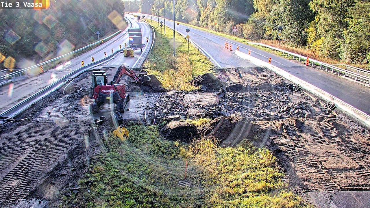 Kelikamerat Kuva Tie 3 Vaasa (puomi), Vaasa, Pohjanmaa
