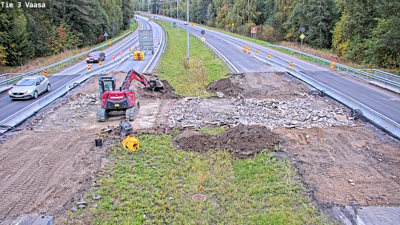 Kelikamerat Kuva Tie 3 Vaasa (puomi), Vaasa, Pohjanmaa